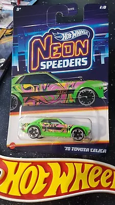 Buy Hot Wheels Neon Speeders - '70 Toyota Celica, Green+ Neons.  More Neons Listed!! • 5.99£