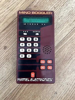 Buy Rare 1978 Mattel Mind Boggler Electronic Handheld Game Vintage 70’s Toy • 30£