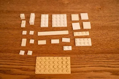 Buy Vintage Lego Misc White Plates Including Rare Square Peg Plate • 2.99£