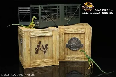 Buy Jurassic Park Caged Compsognathus Statue 1/5 Compy The Lost World Dino Dream • 169.99£