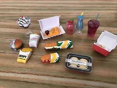 Buy Zuru Mini Brands Foodie Fast Food Takeaway Food Bundle Ideal For Barbie X12 • 12.99£