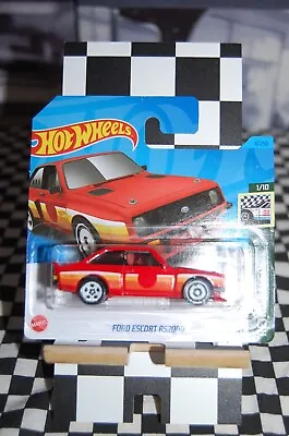 Buy Hot Wheels FORD ESCORT RS2000, RED, HW RETRO RACERS 1/10, 4/250 2023 • 4.49£