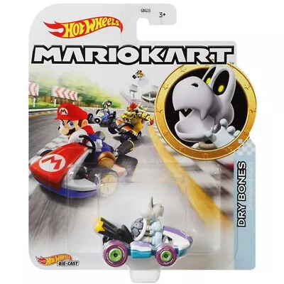 Buy Hot Wheels Mario Kart DRY BONES Standard Kart 1:64 Die-Cast Vehicle ✅ • 11.99£