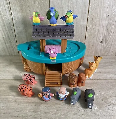 Buy Fisher Price Little People Noah's Ark With Noah Boat And Animals Figures Bundle • 18.95£
