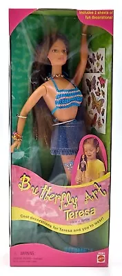 Buy 1998 Butterfly Art Teresa Barbie Doll / Beauty Tattoo / Mattel 20361, NrfB • 66.70£