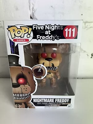 Buy Funko Pop Vinyl Nightmare Freddy 111 Five Nights At Freddys Figure FNAF  • 20£