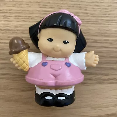Buy Fisher Price Little People Sonya Lee Holding An Ice Cream Toy Girl • 9.99£