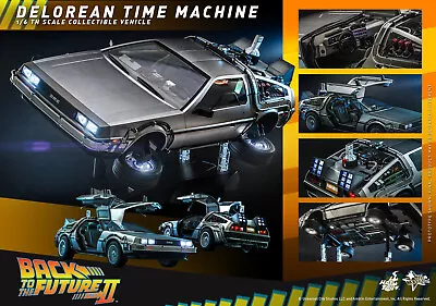 Buy Dpd 1/6 Hot Toys Mms636 Back To The Future Ii Delorean Time Machine Collectible • 1,190.99£