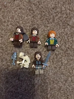 Buy Genuine Lego Lord Of The Rings Mini Figures Merry, Frodo, Aragorn, Gollom X 5 • 39.99£