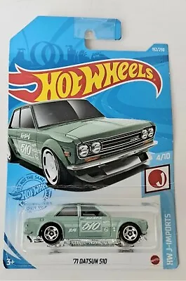 Buy Hot Wheels '71 Datsun 510, Green, Long Card. Hw J-imports, Real Nice! • 5£