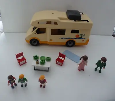 Buy Playmobil 2005  Camper Van + Figures + Accessories  - Bundle 3647 • 12.99£