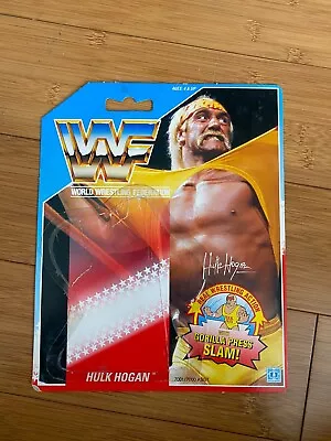 Buy Wwe Hulk Hogan Hasbro Wrestling Action Figure Backing Card Wwf Series 1 Clean • 24.99£
