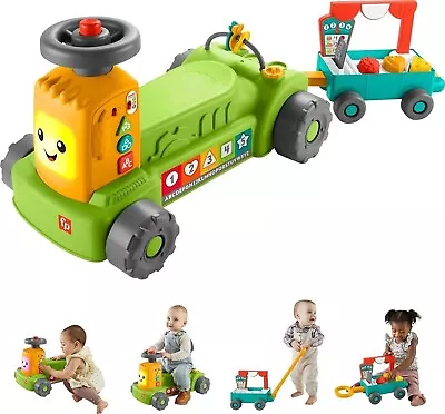 Buy Fisher-Price Laugh & Learn 4-in-1 Farm To Market Tractor Ride- On • 37.99£
