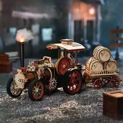 Buy ROKR 3D Wooden Puzzle Steam Engine Mechanical Teens Birthday Gift LKA01 • 58.99£