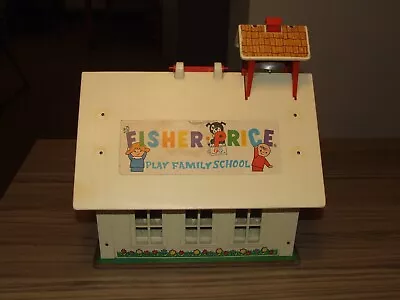 Buy Vintage Fisher Price School House #923 & 2 Trays Of Letter & Numbers Collectable • 23.49£