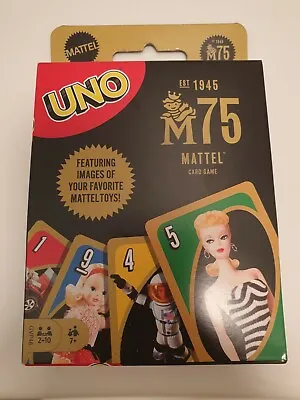 Buy New M75 Uno Mattel 75th Anniversary Card Game Rare Barbie Hot Wheels Fisher • 14.99£