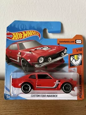 Buy Hot Wheels Red Custom Ford Maverick (FYD05-D520) - Brand New - Muscle Mania • 0.99£