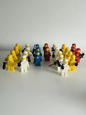 Buy Vintage Lego Space Man Bundle White, Yellow, Blue, Red Spacemen X24 • 10£