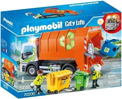 Buy Playmobil City Life 70200 Garbage Recycling Truck 70200, For Children Ages 4+ • 45.99£