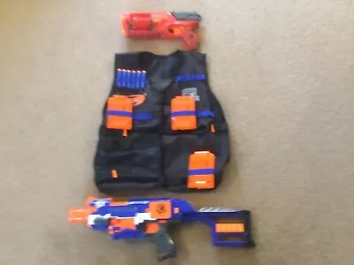 Buy Nerf Vest With Spare Mag, Two Guns • 12.99£