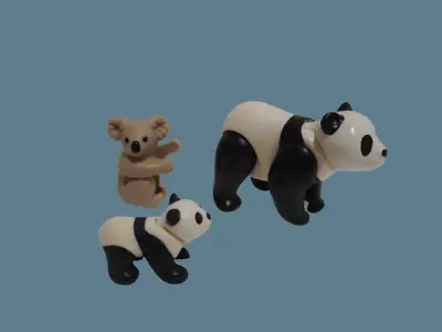 Buy Playmobil Koala Panda Bears Jungle Zoo Zoo Animal Park Selection 4854 3241 • 3.09£