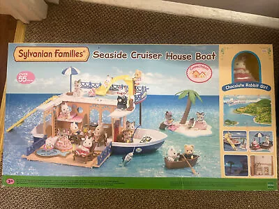 Buy Sylvanian Families Seaside Cruiser House Boat, With Chocolate Rabbit Girl • 150£
