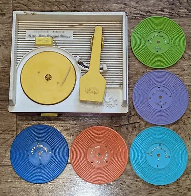 Buy Vintage Fisher Price Record Player With 5 Records  Music Box Retro Gift 70s Toy • 20.99£