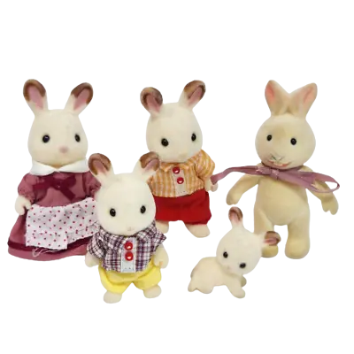 Buy Calico Critters Sylvanian Families Family Of 5 Bunny Rabbits 1 Baby  • 17.01£