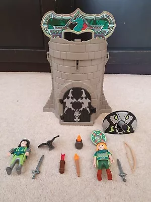 Buy Playmobil 4775 Knights Castle Tower Take Along With Accessories & Firing Canon • 6.69£
