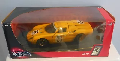 Buy Hot Wheels 'Race Dirty' Ferrari 250 LM 1:18 Diecast Model BNIB Yellow No.26 • 49.99£