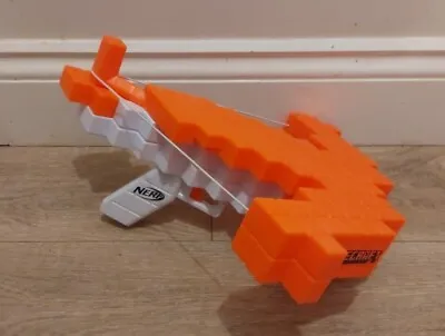Buy Nerf Minecraft Pillagers Crossbow Toy Orange White Bow • 10.99£
