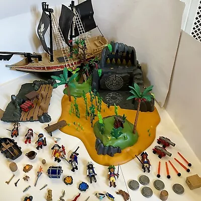 Buy Playmobil 5134 Pirate Island Treasure Island And 6678 Raiders Pirate Ship Bundle • 59.99£
