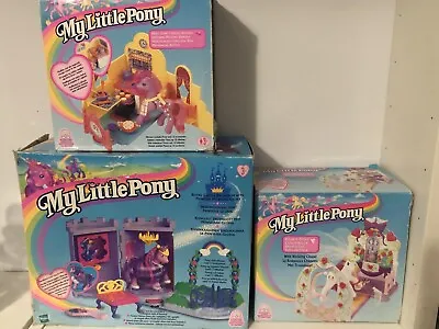 Buy Vintage My Little Pony 3 Boxed Playsets Bundle G2 1990s  MLP With Ponys • 20£