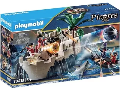 Buy Playmobil 70413 Pirates Defense Island With Floating Boat Redcoat Bastion BNIB • 33.99£