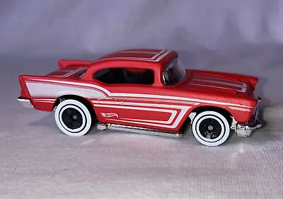 Buy Hot Wheels '57 Chevy Red White Decals 1/64 Diecast Great Condition See Photos • 4.40£