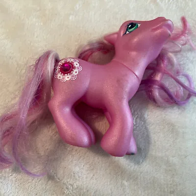 Buy Vintage My Little Pony G3 Crystal Lace Gemstone Pink Horse Toy Figure 2003 • 8.99£