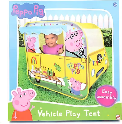 Buy Peppa Pig Campervan Pop Up Vehicle Role Play House Tent Den Indoor Outdoor • 15.99£