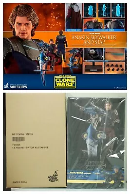 Buy Hot Toys Star Wars Clone Wars Anakin Skywalker & STAP TMS020 1/6 NEW SEALED UK • 279.99£