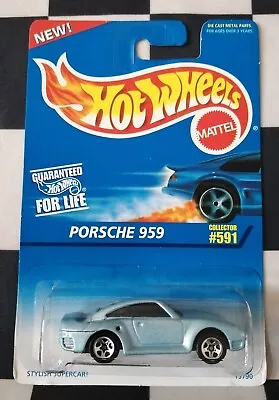 Buy 1995 Hot Wheels Porsche 959 Stylish Supercar Long Card Collector No #591 • 9.99£