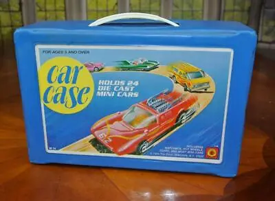 Buy Vintage Tara Toy Die Cast Cars Collectors Case Holds 24 Hot Wheels Matchbox Blue • 28.49£