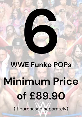 Buy Funko POP Mystery Box Random 6 Genuine WWE Funko POP With Protectors • 54.99£