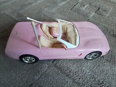 Buy Barbie Pink 20” Corvette Convertible Mattel 2001 Remote Control Car Working  • 29.99£