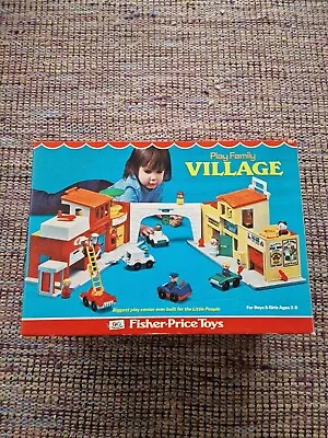 Buy Fisher Price - Play Family Village - Boxed Vintage Toy.   ***PLEASE READ.   1973 • 119.95£
