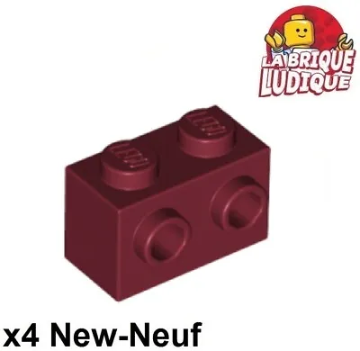 Buy LEGO 4x Brick Brick Modified 1x2 Studs 1 Side Dark Red/dark Red 11211 NEW • 1.88£