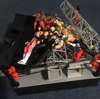 Buy Rare Wcw Nitro Arena & Wwe Mattel Elite Wcw Figure Goldberg Sting Ric Flair • 30£