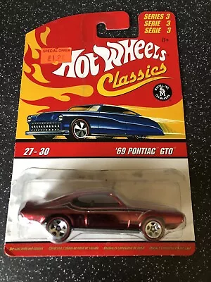 Buy Mattel Hot Wheels Classics Boxed Series 3 1969 Pontiac GTO 27-30 • 10£