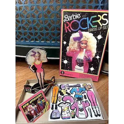 Buy Vintage BARBIE & The Rockers Colorforms Sticker Dress Up Set Mattel 1986 • 28.42£