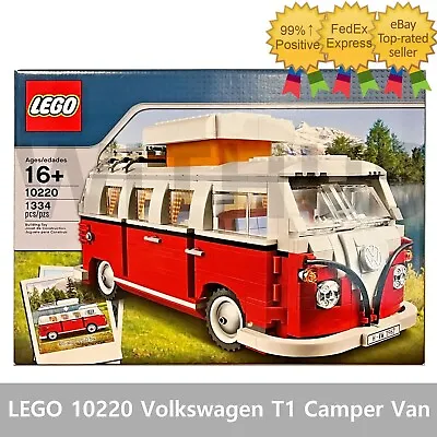 Buy LEGO 10220 Creator Expert Volkswagen T1 Camper Van Unopened - 1332 Pieces • 145.44£
