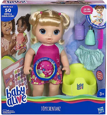 Buy Hasbro Baby Alive Baby Doll Born Potty Dance Functional Doll - Speaks 50 Sets  • 25.04£