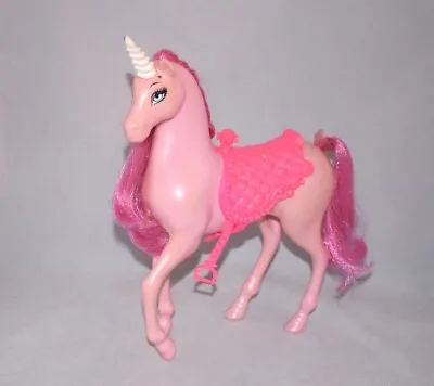 Buy 2011 Mattel Barbie Pink Regal Unicorn Royal Horse Pink Saddle Toy Rare MB18 • 9.56£